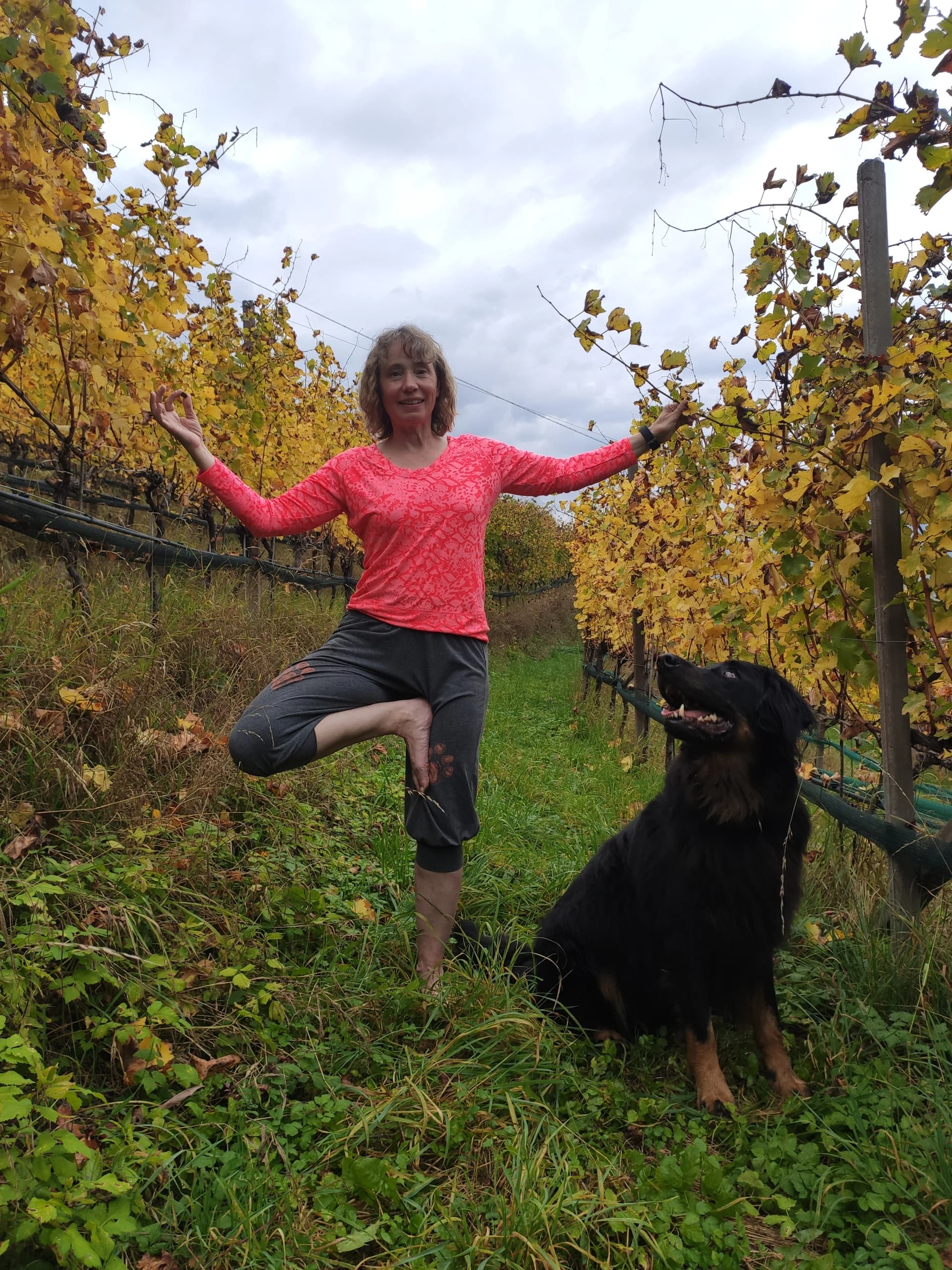 2_Baum mit Hund2 Herbst